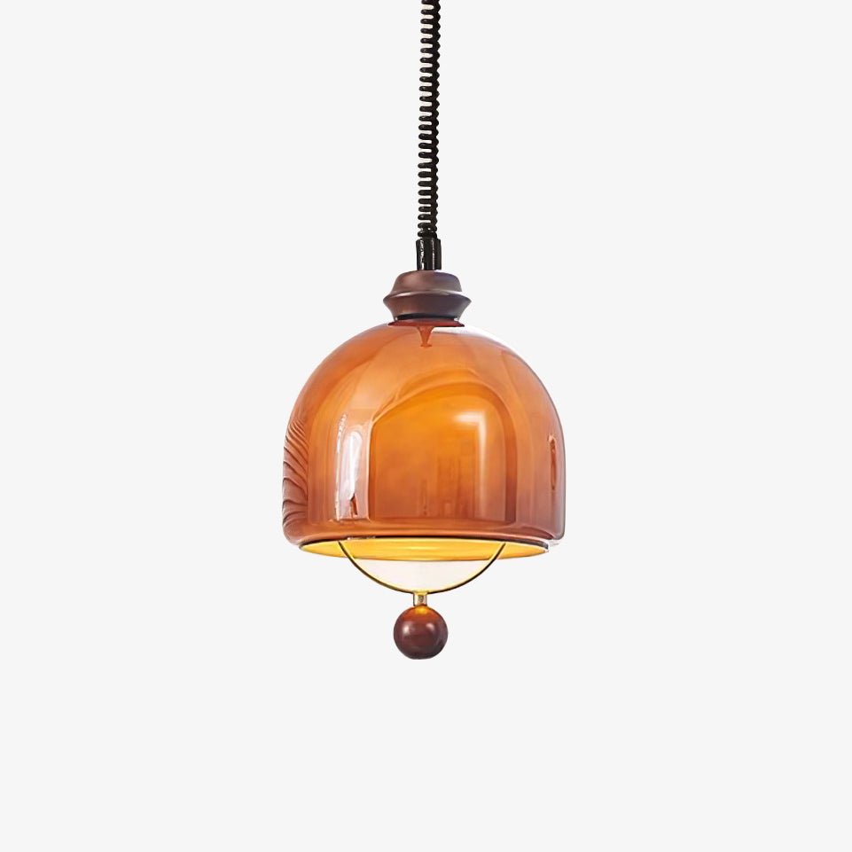 Elveise minimalistisk pendellampe i træ