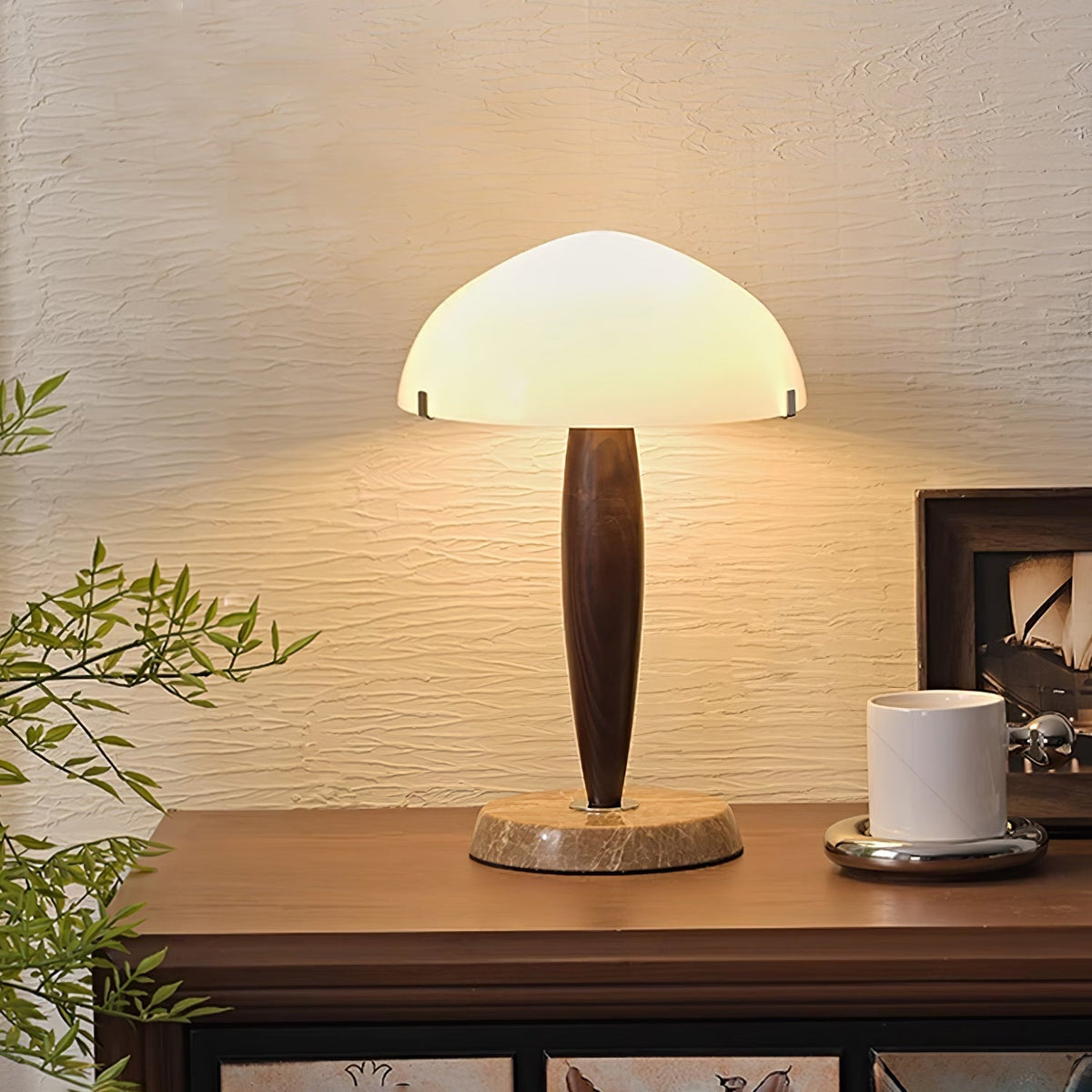 Candeeiro de mesa Emerson em madeira
