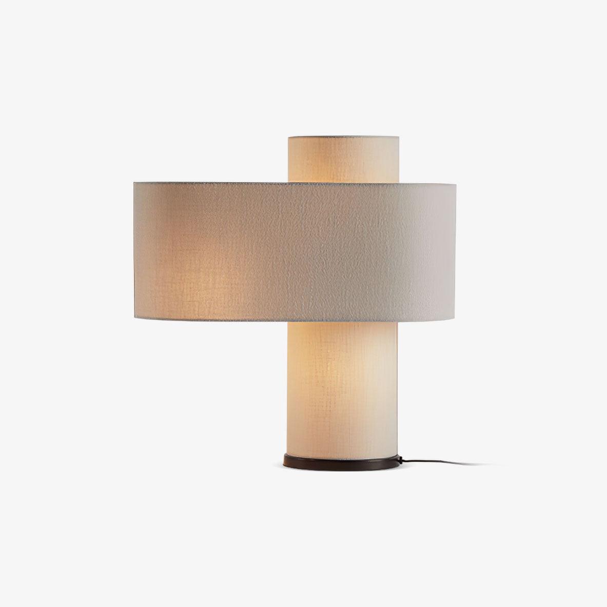 Eurvenil minimalistisk stofbordlampe