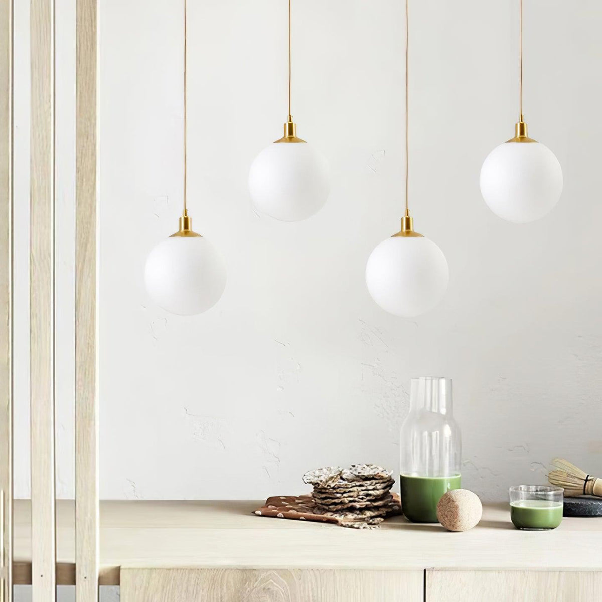 Orbita minimalistisk pendellampa i mässing