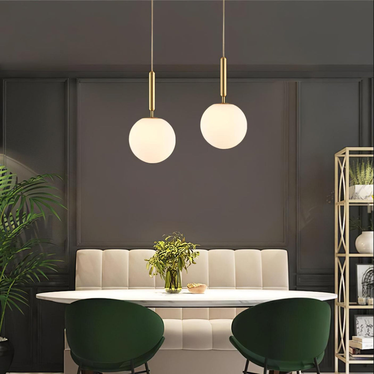 Orbita minimalistisk pendellampa i mässing