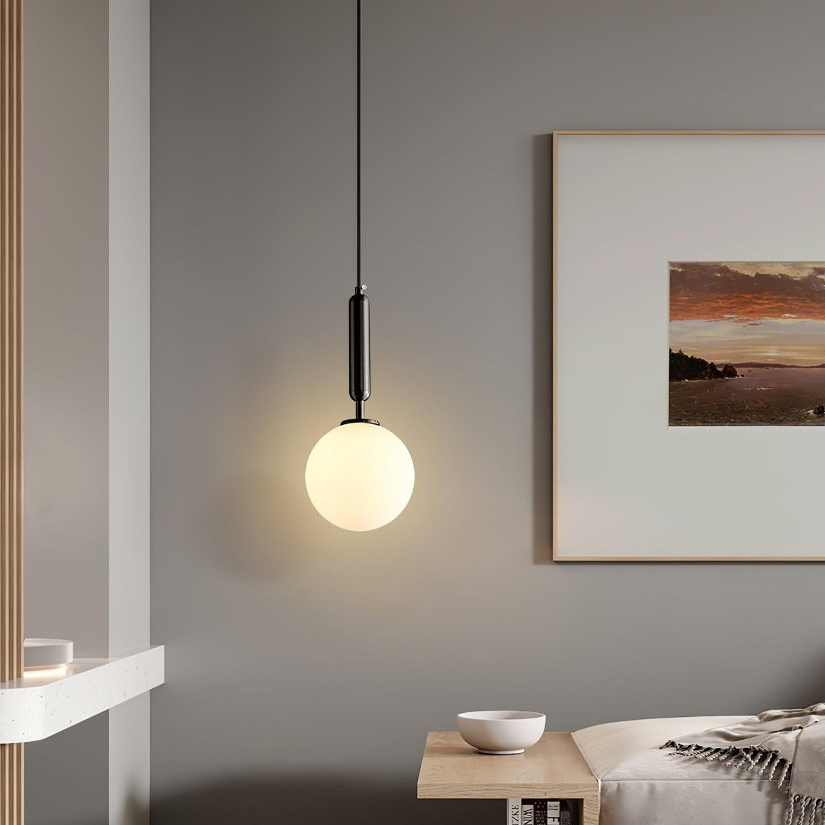 Orbita minimalistisk pendellampa i mässing