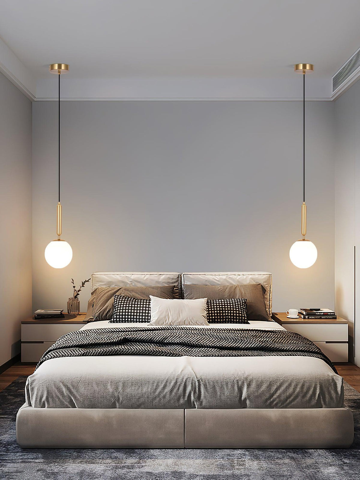 Orbita minimalistisk pendellampa i mässing