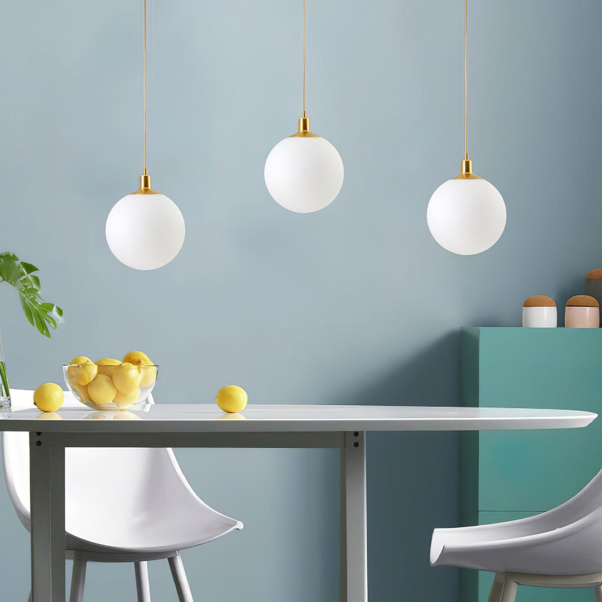 Orbita minimalistisk pendellampa i mässing