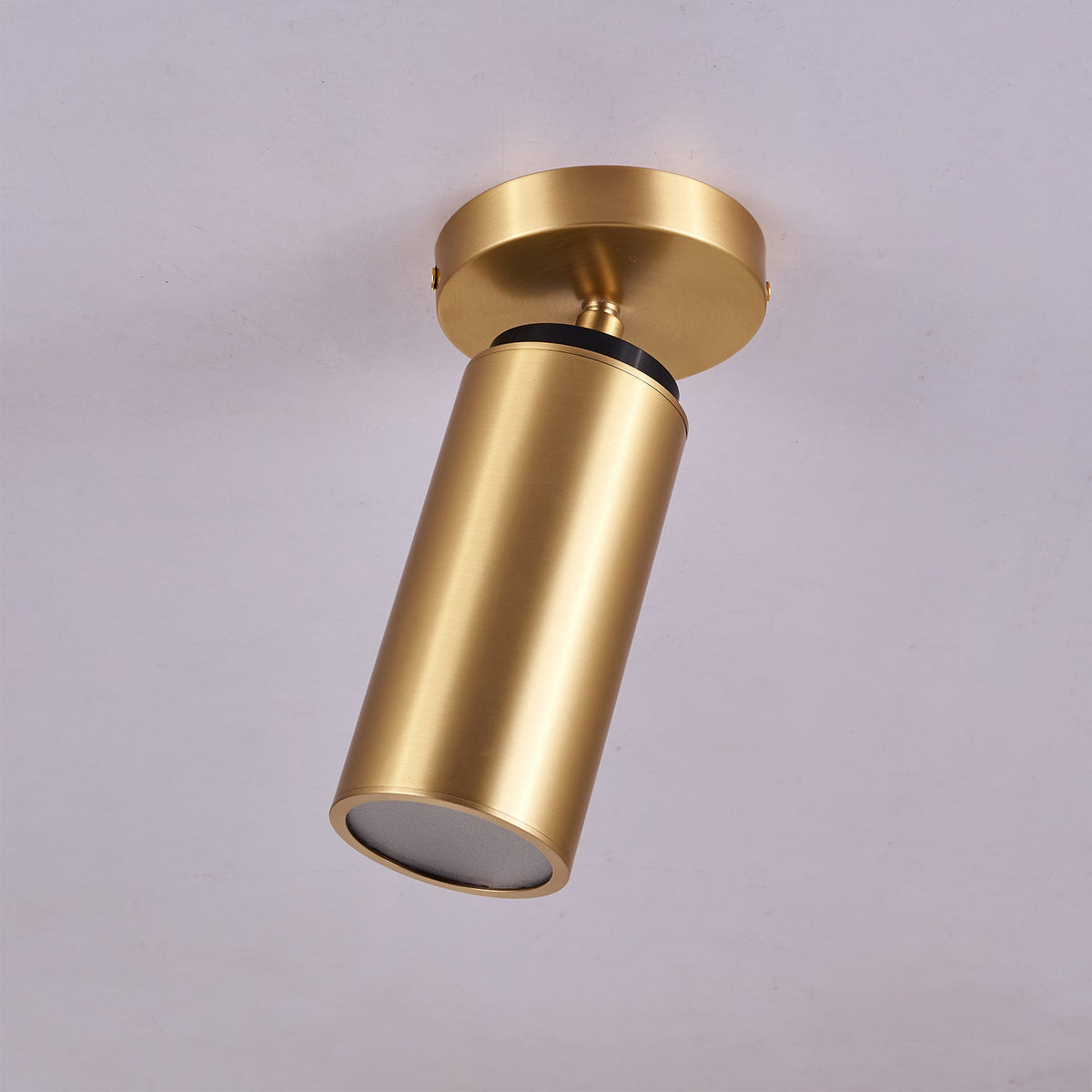 Candeeiro de teto com foco em latão, moderno minimalista Syloran