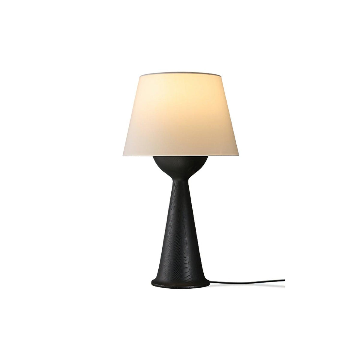 Tempo vintage-bordlampe i træ
