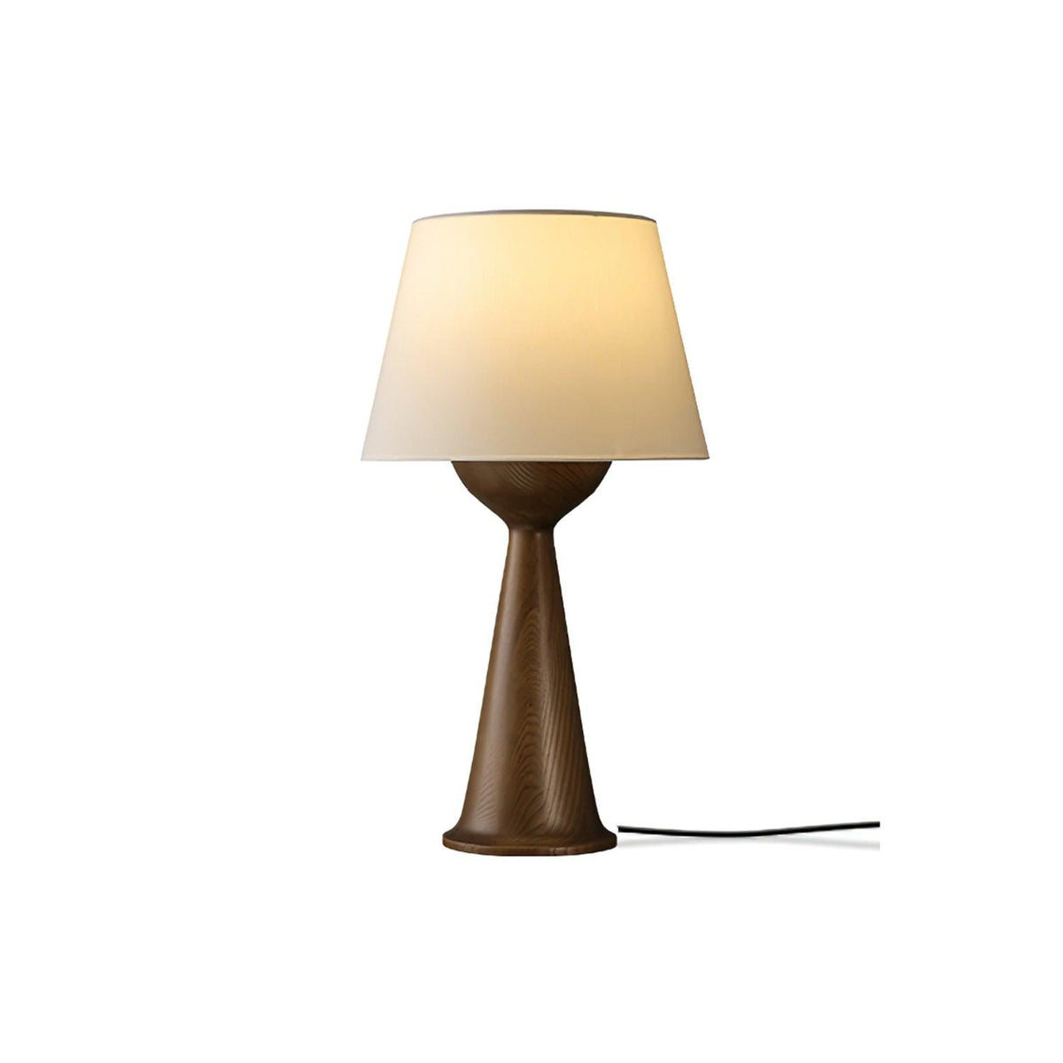 Tempo vintage-bordlampe i træ