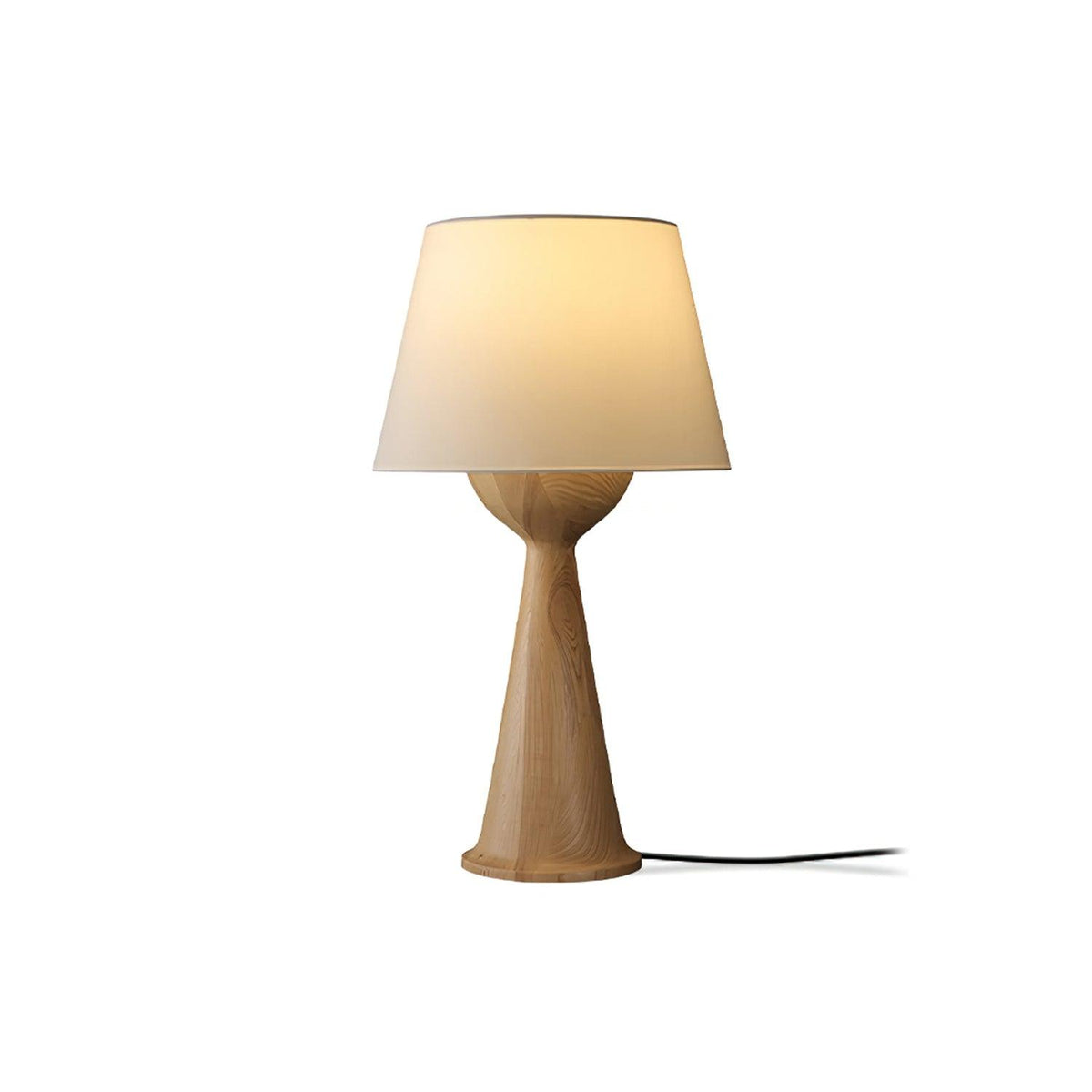 Tempo vintage-bordlampe i træ