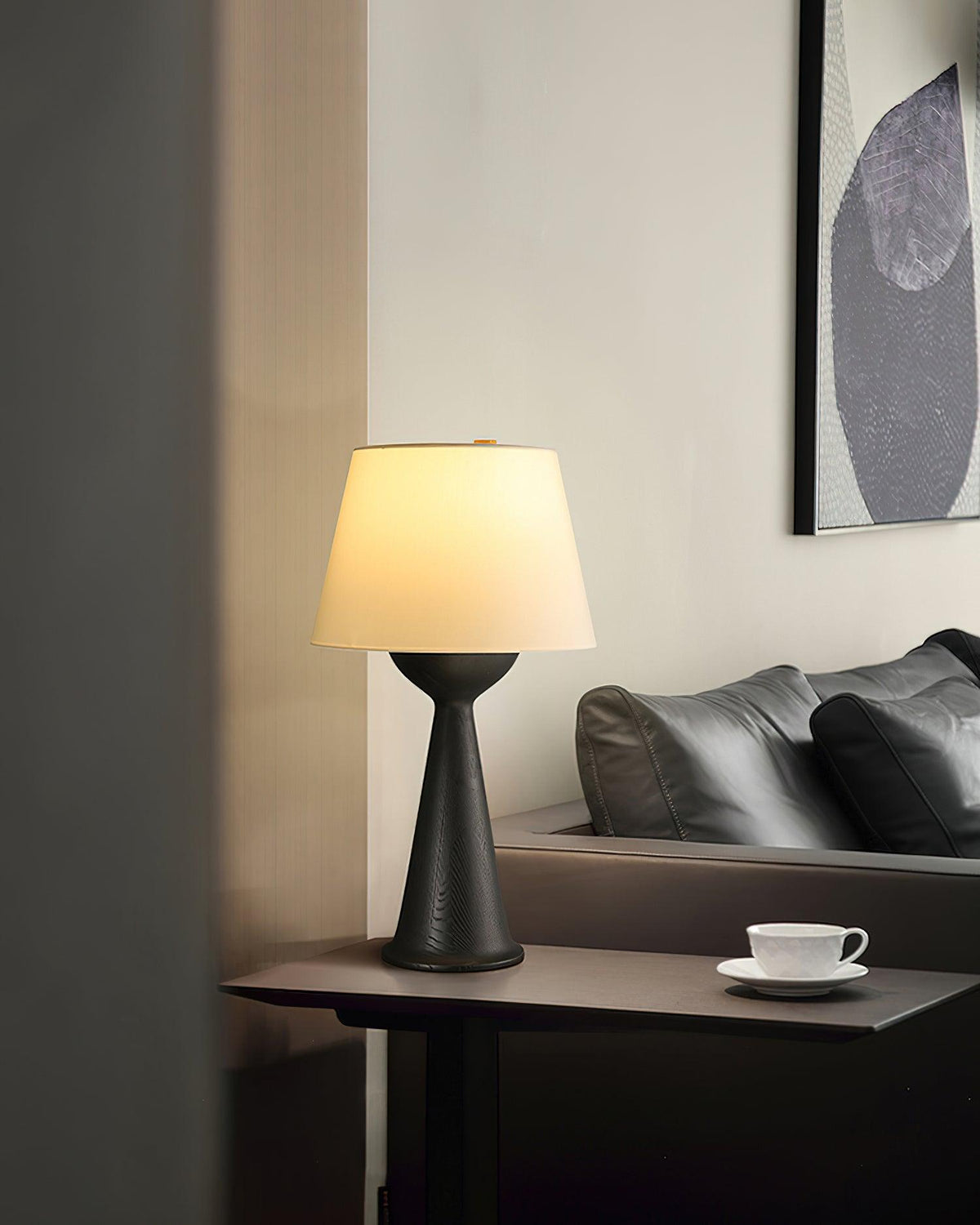 Tempo vintage-bordlampe i træ
