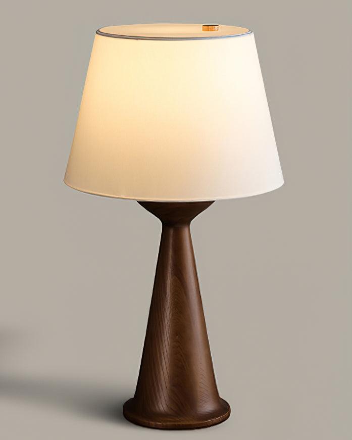 Tempo vintage-bordlampe i træ