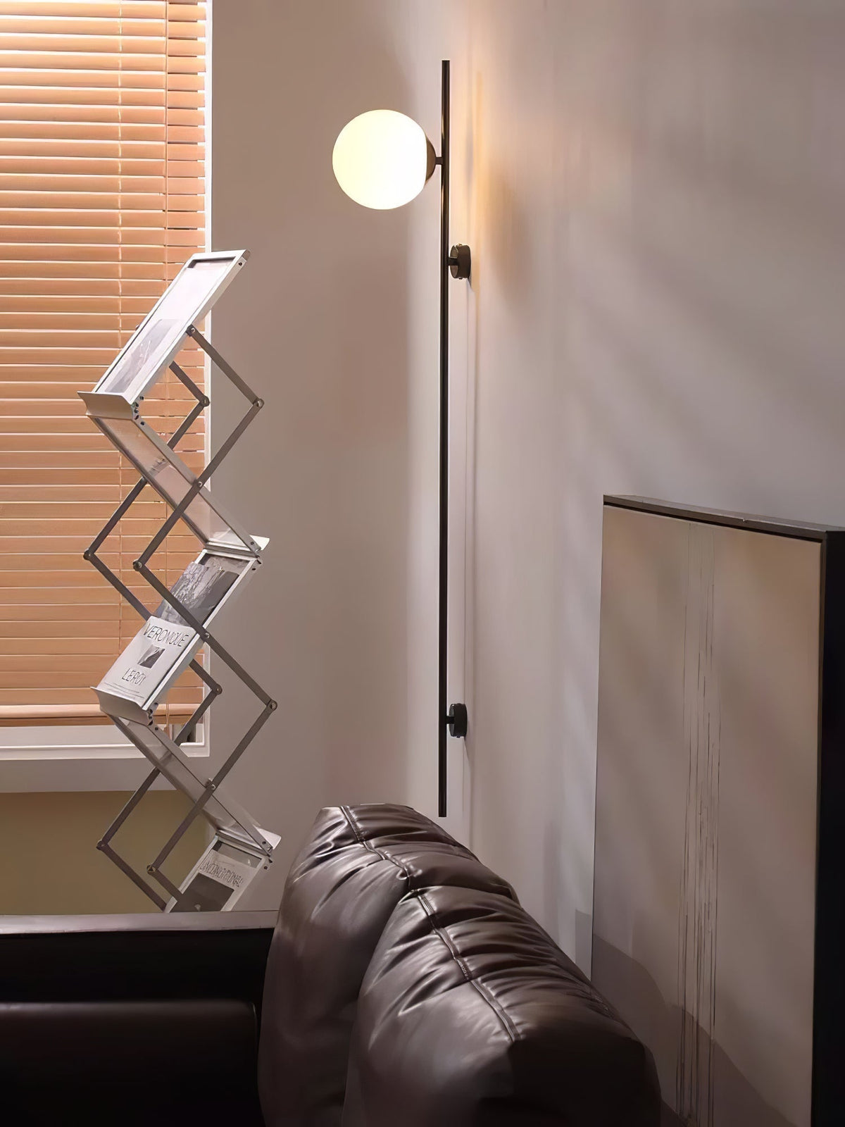 Evshaora nútímalegur minimalískur glervegglampi