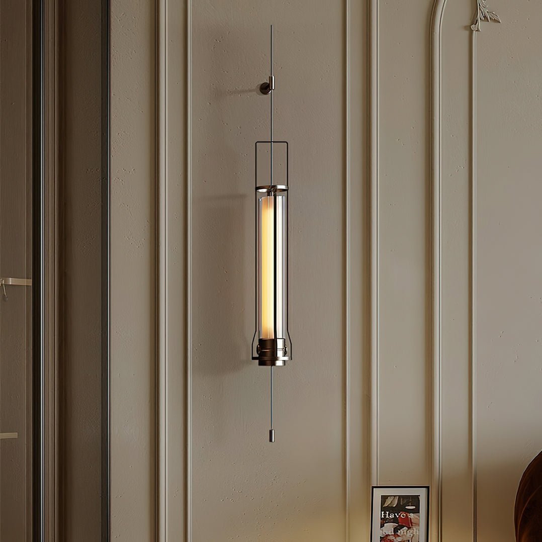 Lioralora moderne minimalistisk cylindrisk glasvæglampe