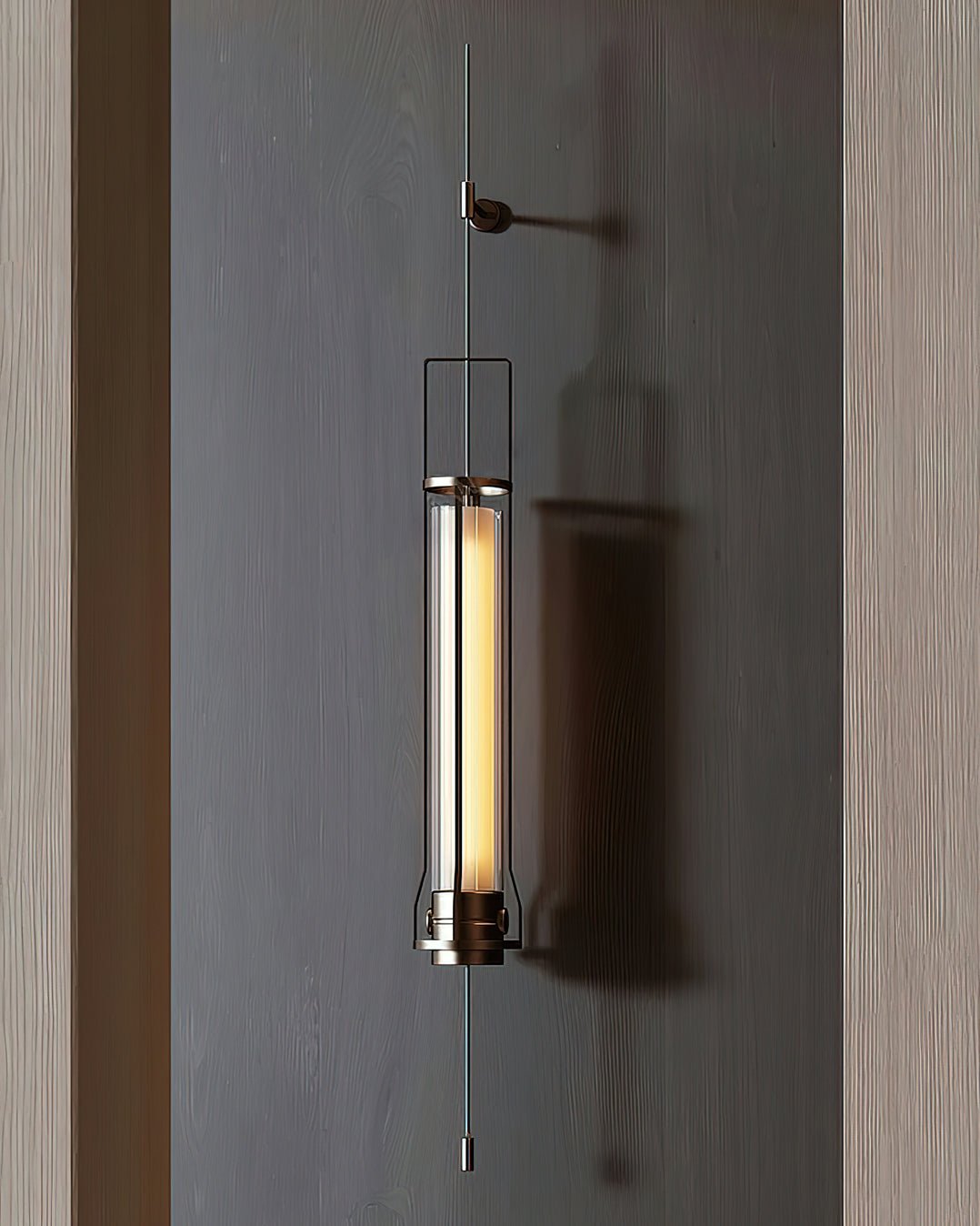 Lioralora moderne minimalistisk cylindrisk glasvæglampe