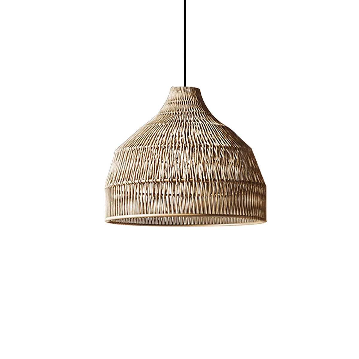 Candeeiro suspenso vintage em vime Wickora