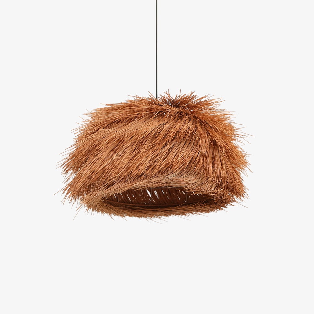 Candeeiro suspenso vintage em vime Wickora