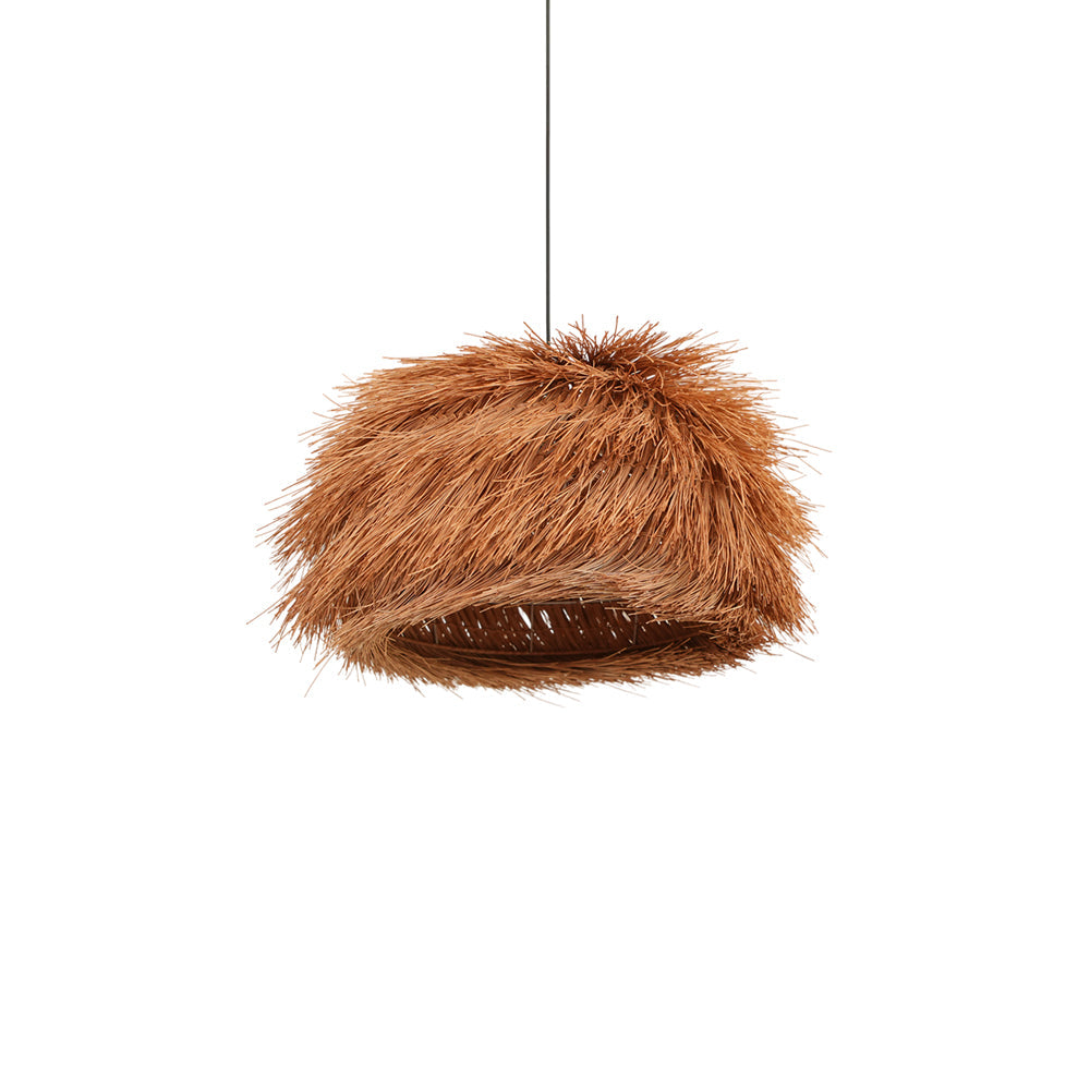 Candeeiro suspenso vintage em vime Wickora