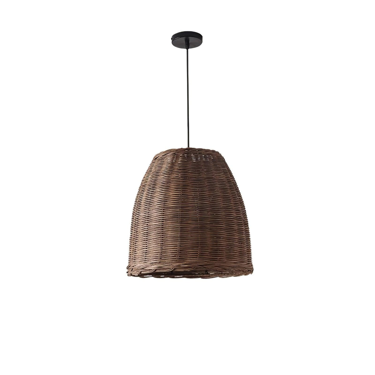 Candeeiro suspenso vintage em vime Wickora