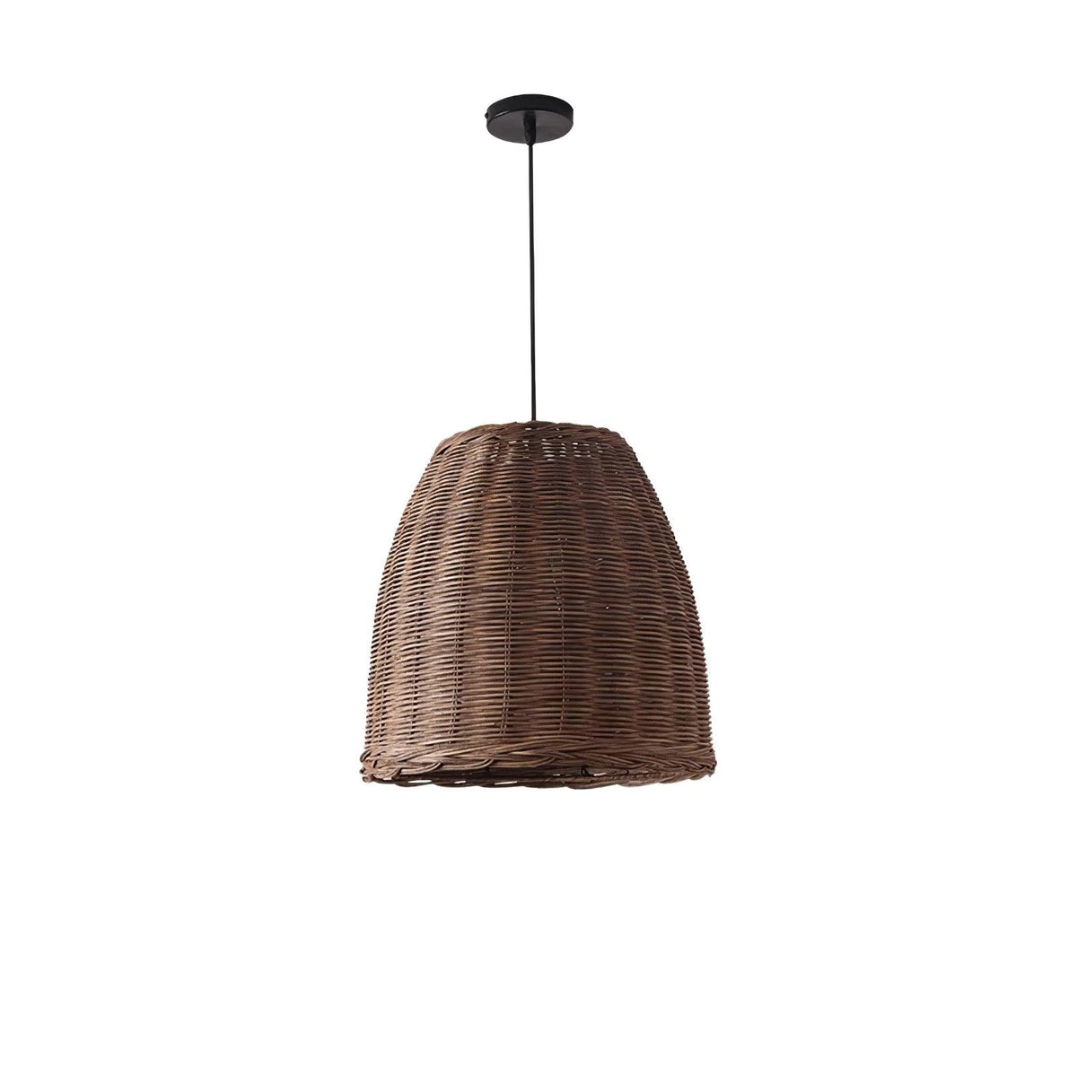 Candeeiro suspenso vintage em vime Wickora