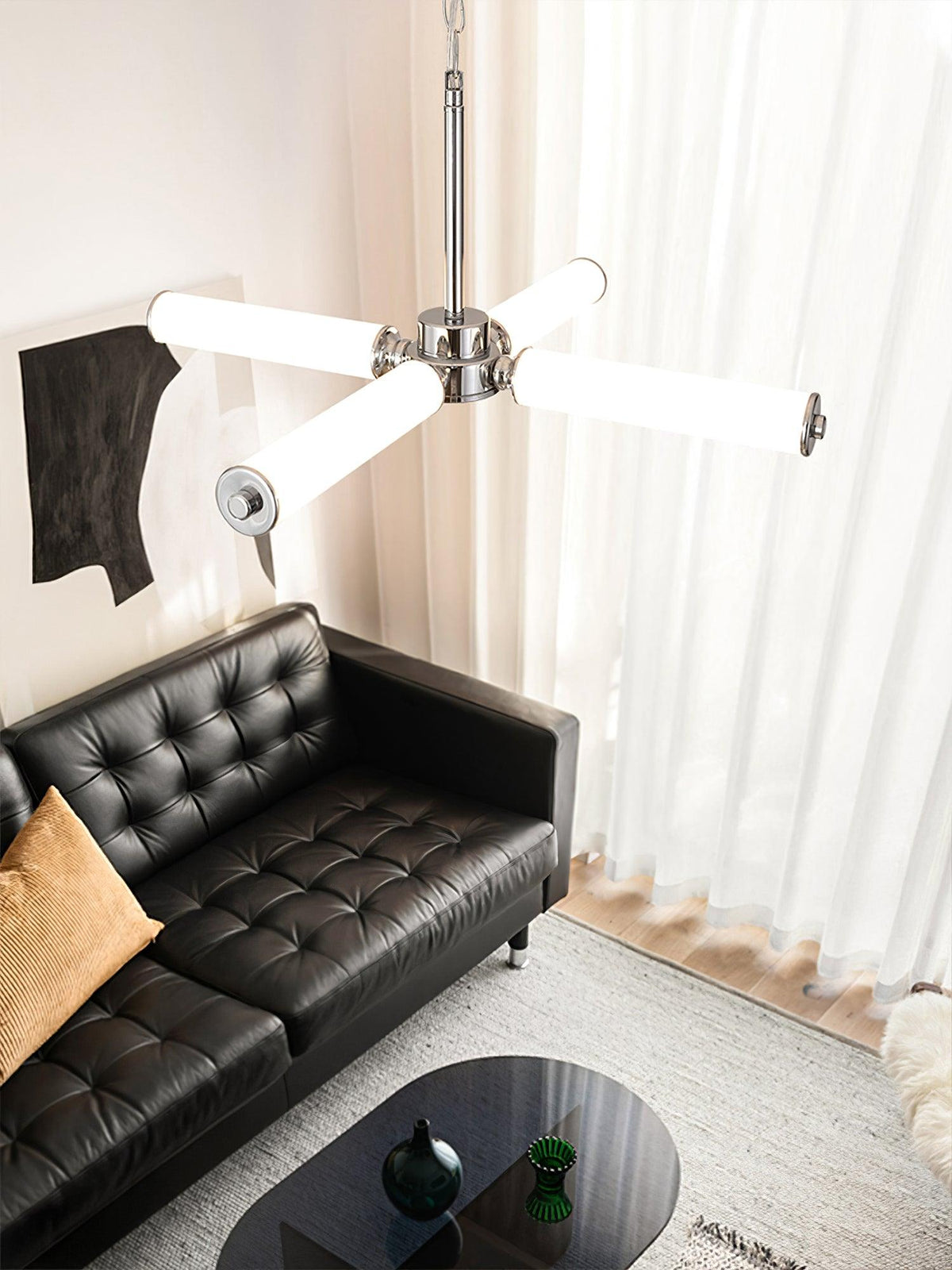 Zoliria moderni minimalistinen LED-lasikattokruunu