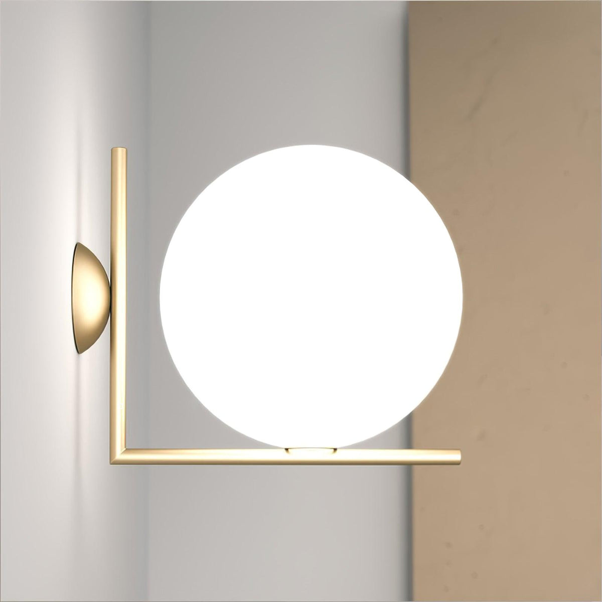 Joanna moderne minimalistisk væglampe i opalblæst glas