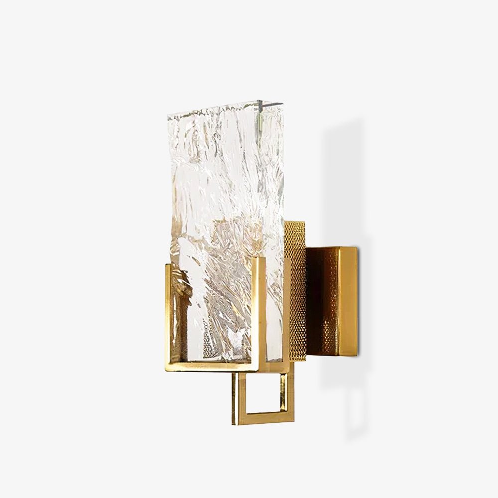 Ivenen kunstnerisk, elegant og unik væglampe med iskrystal