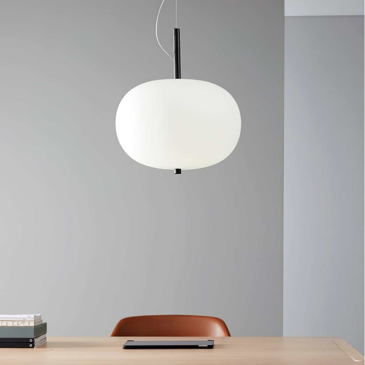 Moderne glaspendellampe Duality
