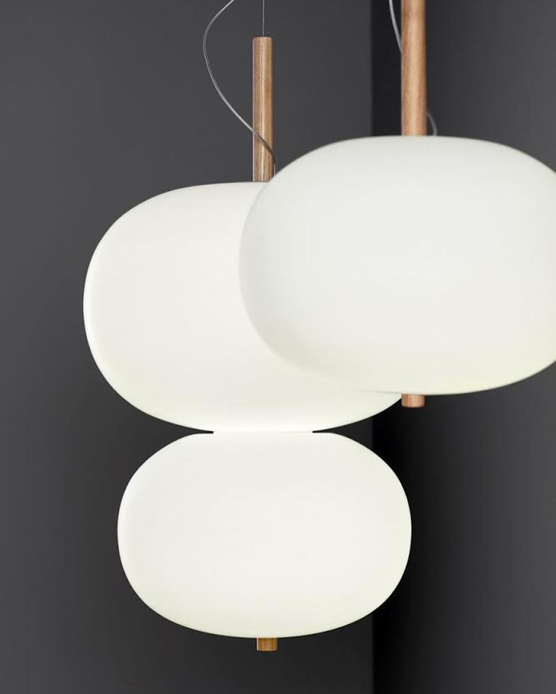 Moderne glaspendellampe Duality