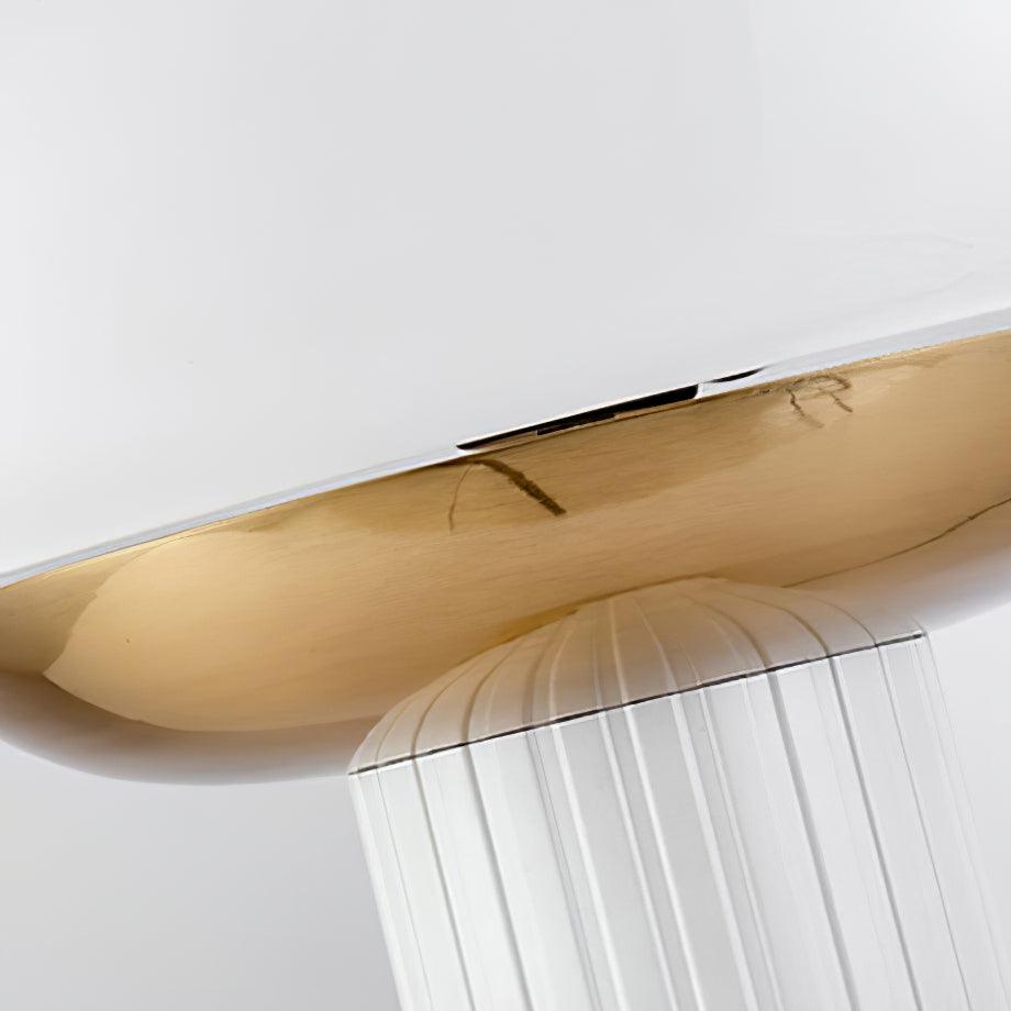 Candeeiro de mesa Velisine contemporâneo em vidro