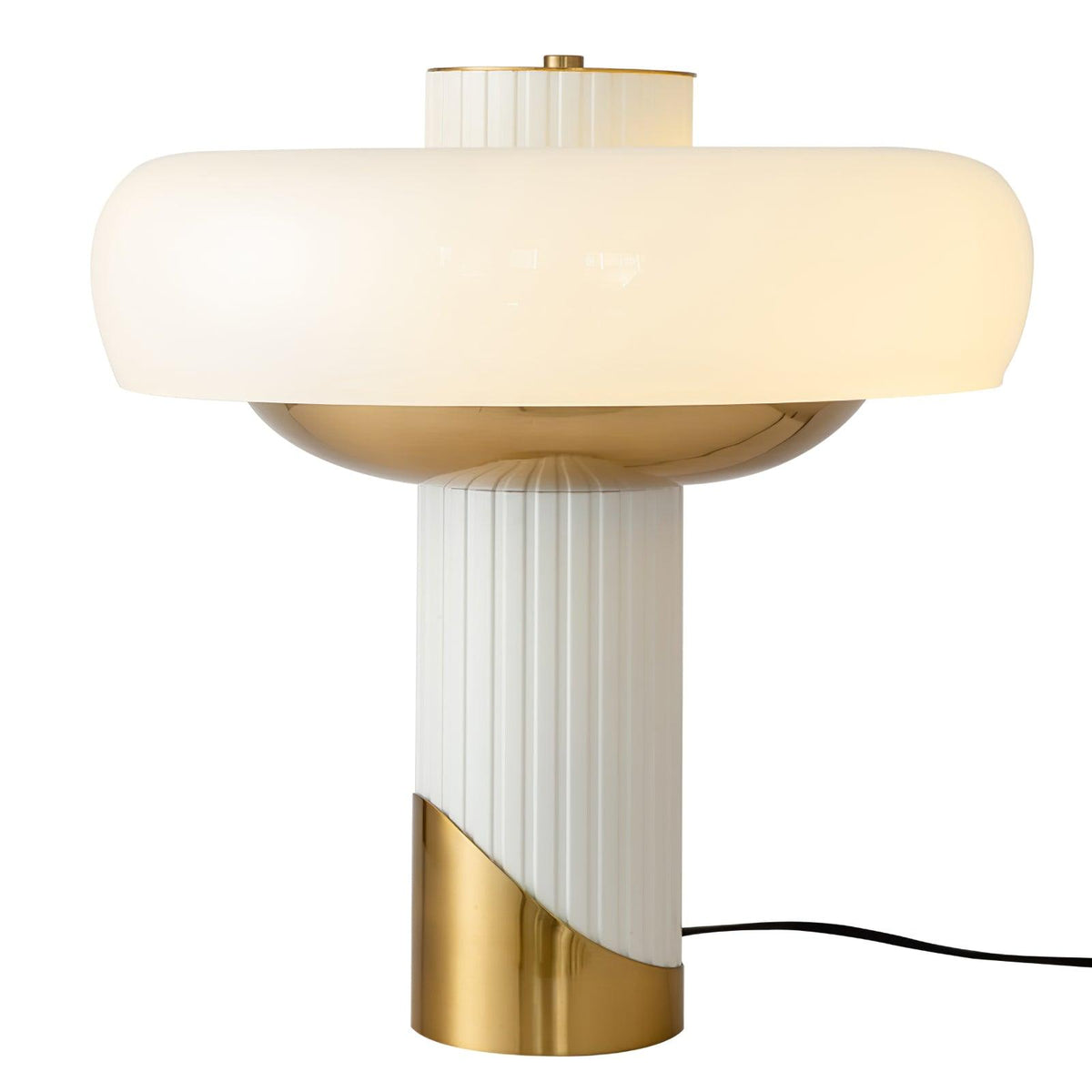 Candeeiro de mesa Velisine contemporâneo em vidro