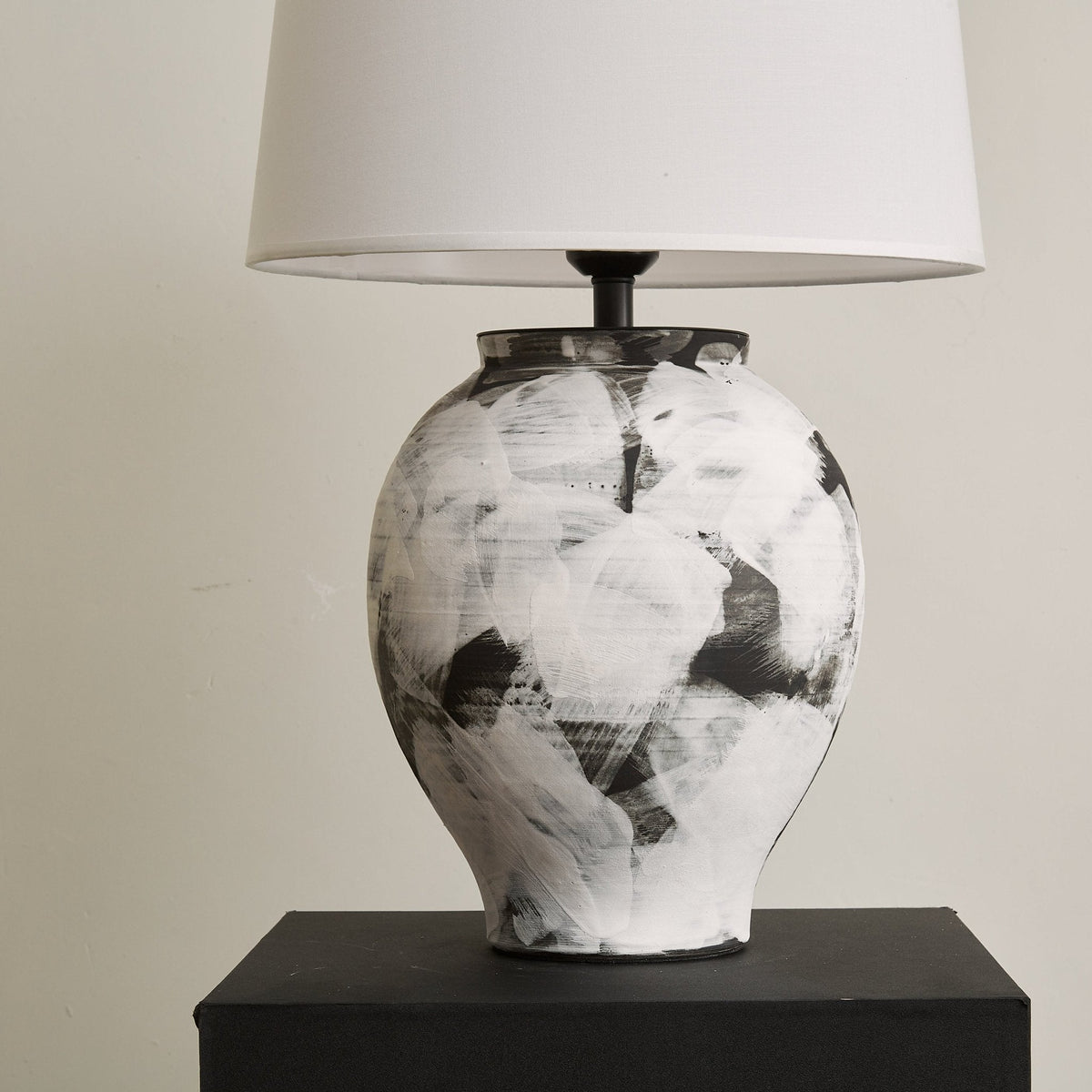 Brush elegant keramisk bordlampe