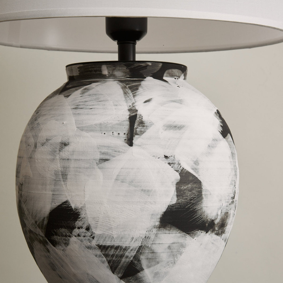 Brush elegant keramisk bordlampe