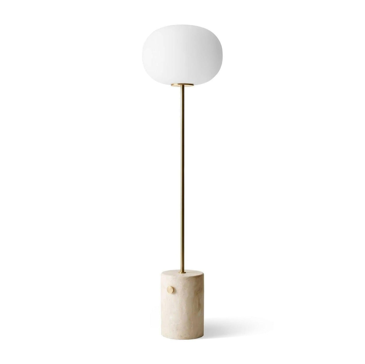 Iloryra golvlampa med pelarfot i travertin