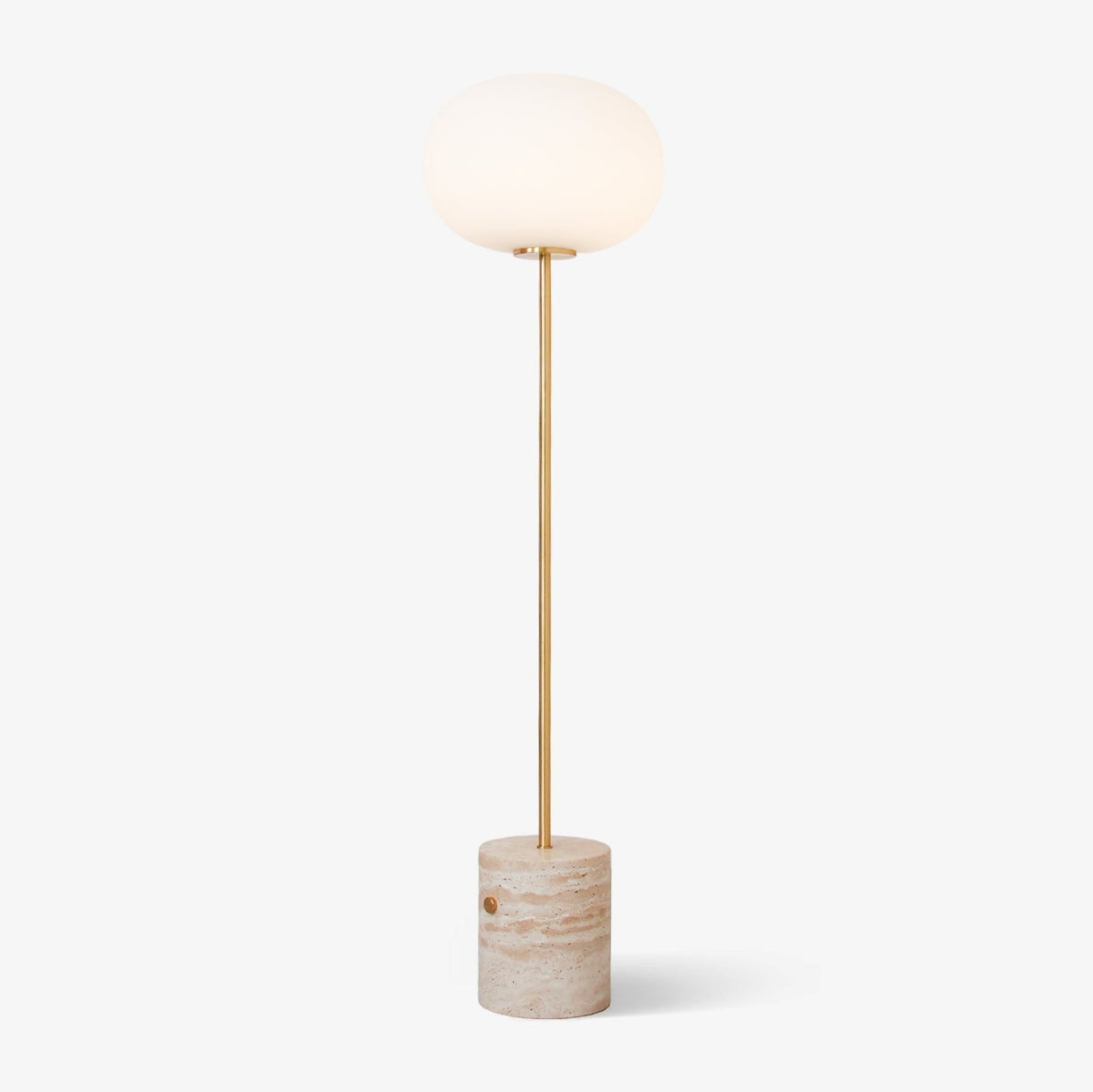 Iloryra golvlampa med pelarfot i travertin