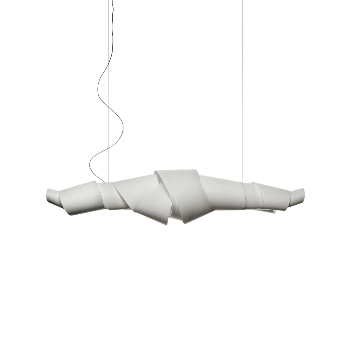 Leikkisä PVC-kattokruunu Ribbon