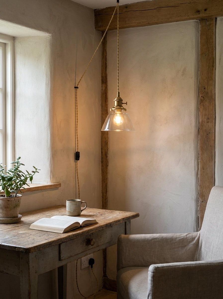 Celinira-plug-in-pendel i glas