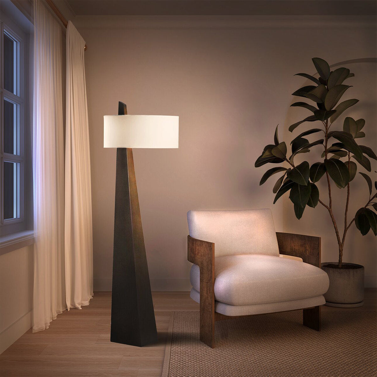 Renalise obelisk-gulvlampe
