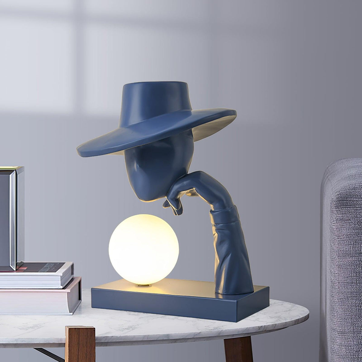 Cisoril skulpturel keramisk skrivebordslampe