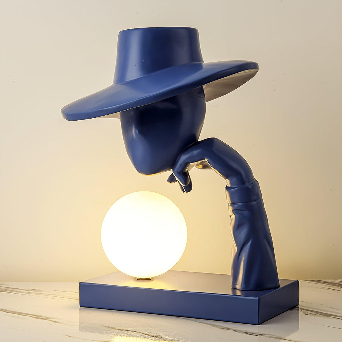 Cisoril skulpturel keramisk skrivebordslampe