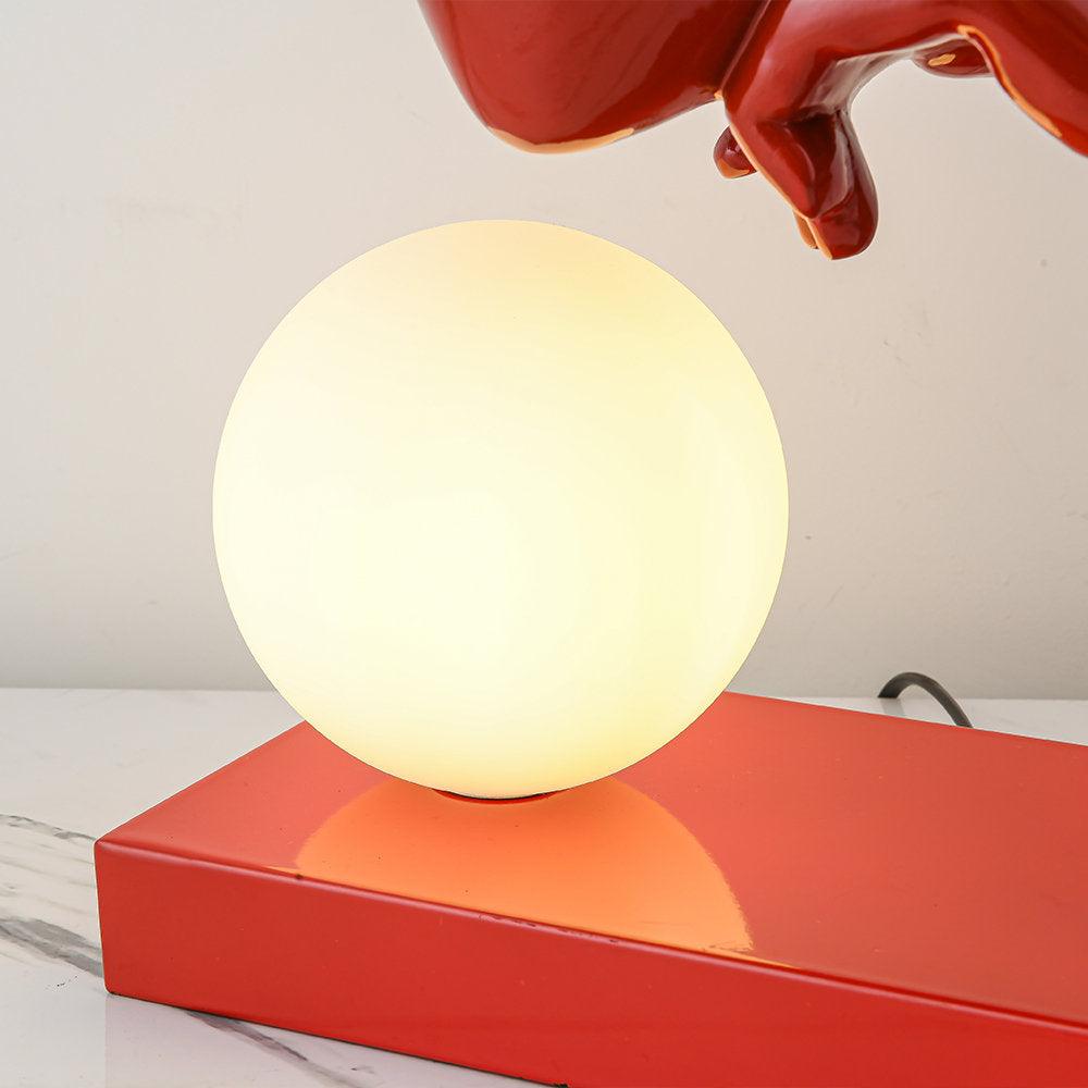 Cisoril skulpturel keramisk skrivebordslampe
