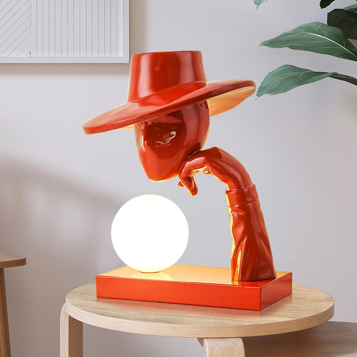 Cisoril skulpturel keramisk skrivebordslampe