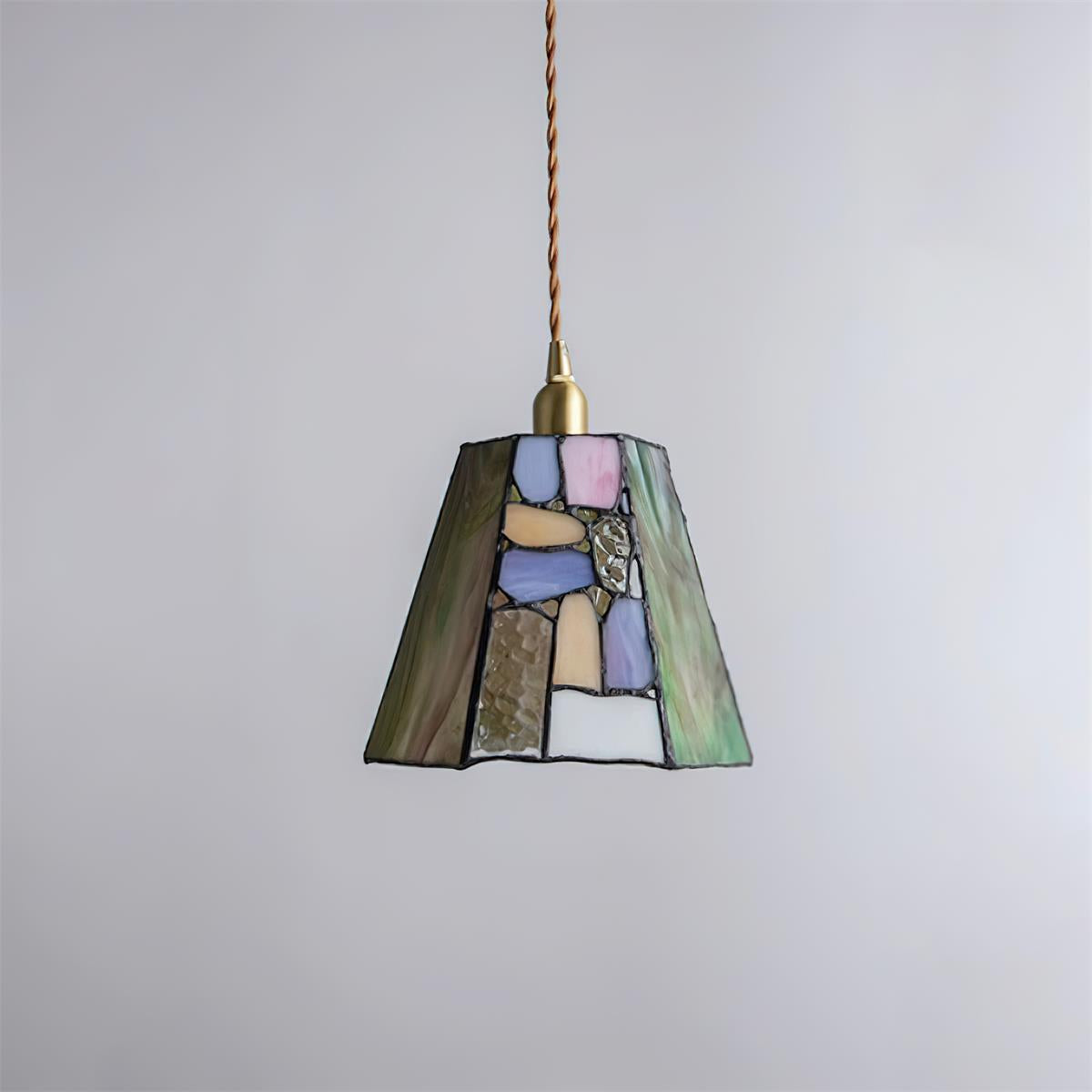 Fira Tiffany-Style Stained Glass Pendant Light