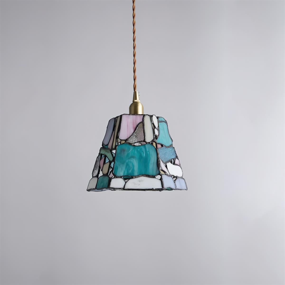 Fira Tiffany-Style Stained Glass Pendant Light
