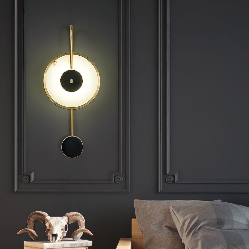 Merdin vägglampa i alabaster