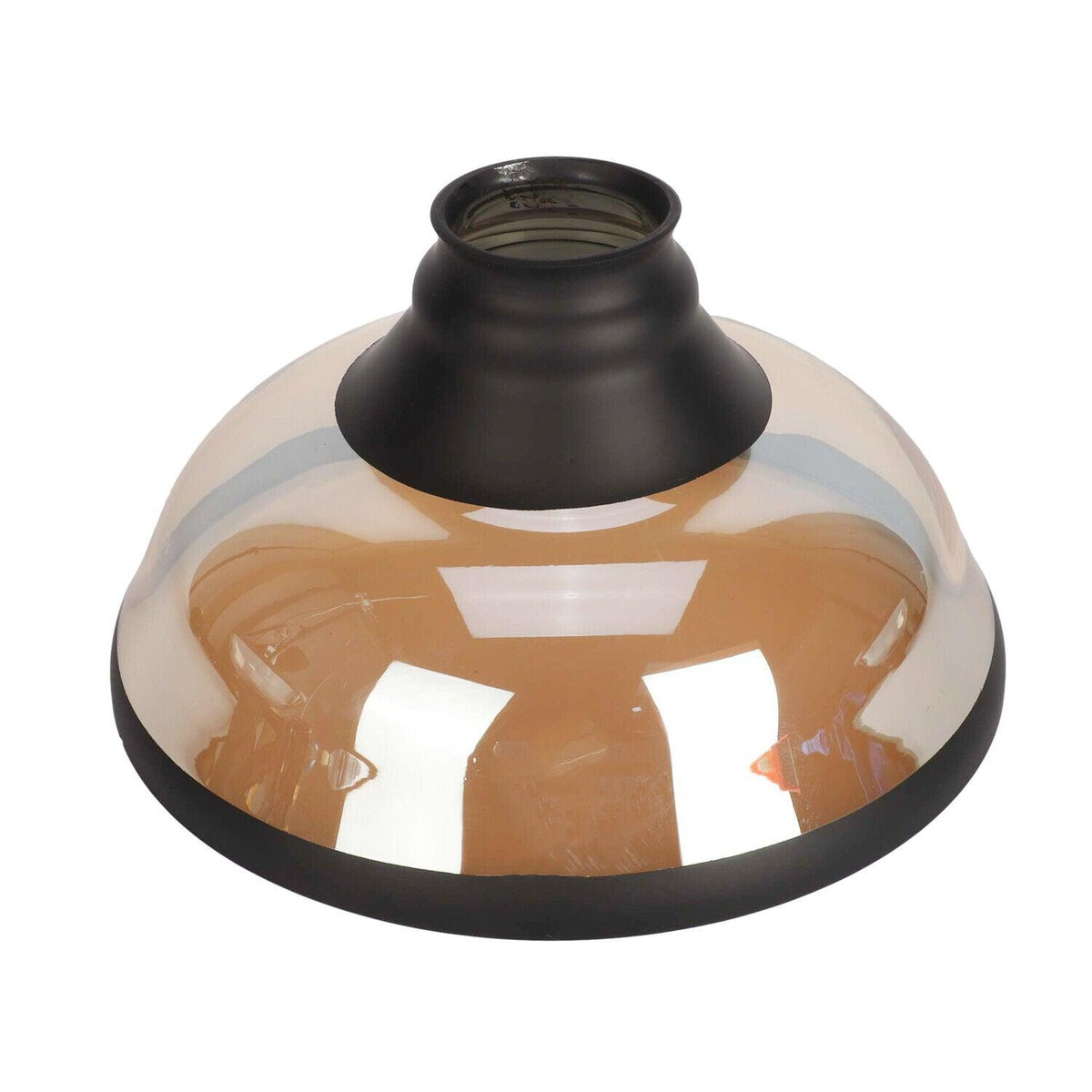 Candeeiro de teto Rivi com bola de bilhar, vidro preto, moderno