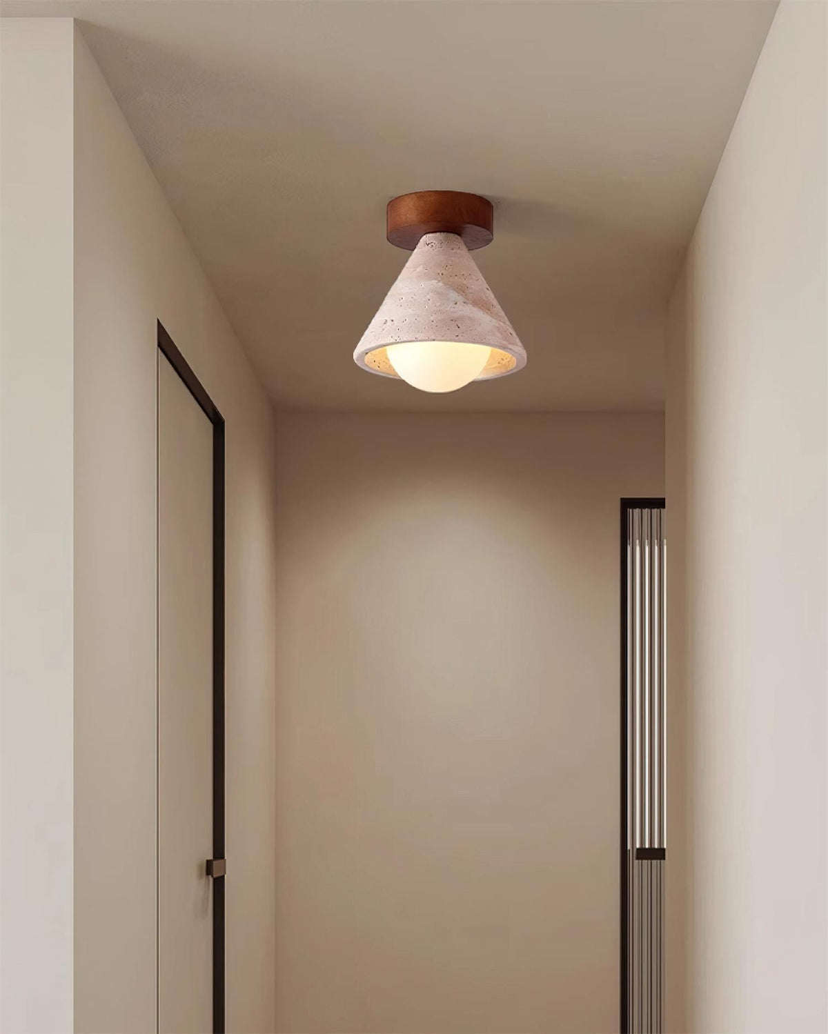 Hudon loftslampe til direkte montering