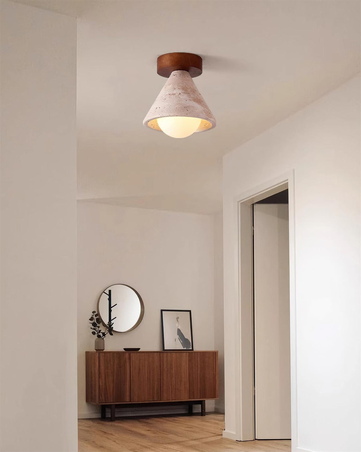 Hudon loftslampe til direkte montering