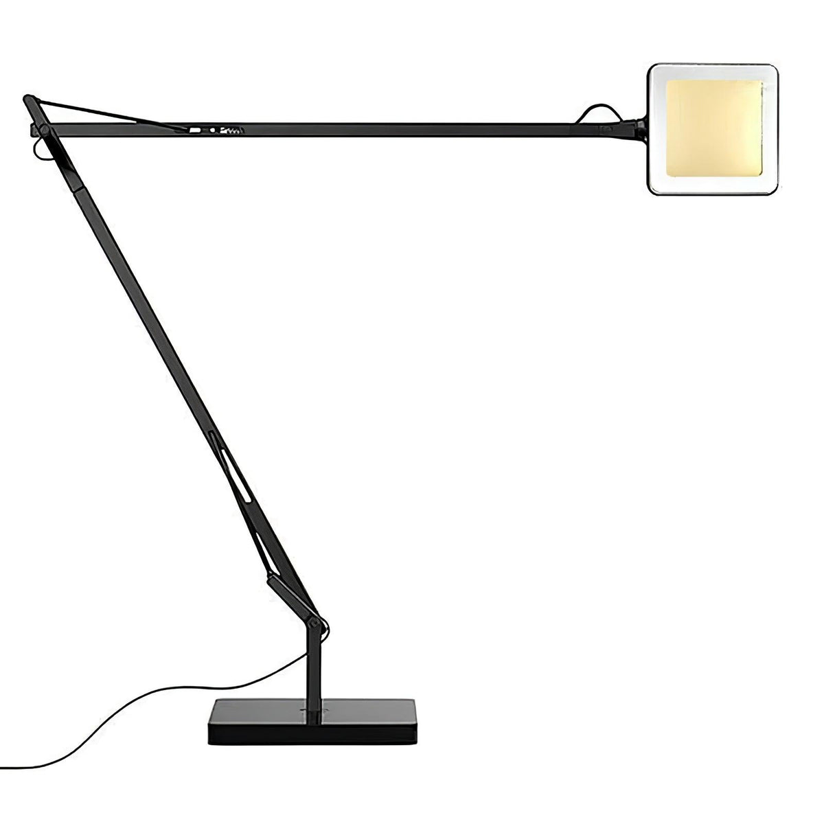 Tevenu industriell bordslampa i aluminium