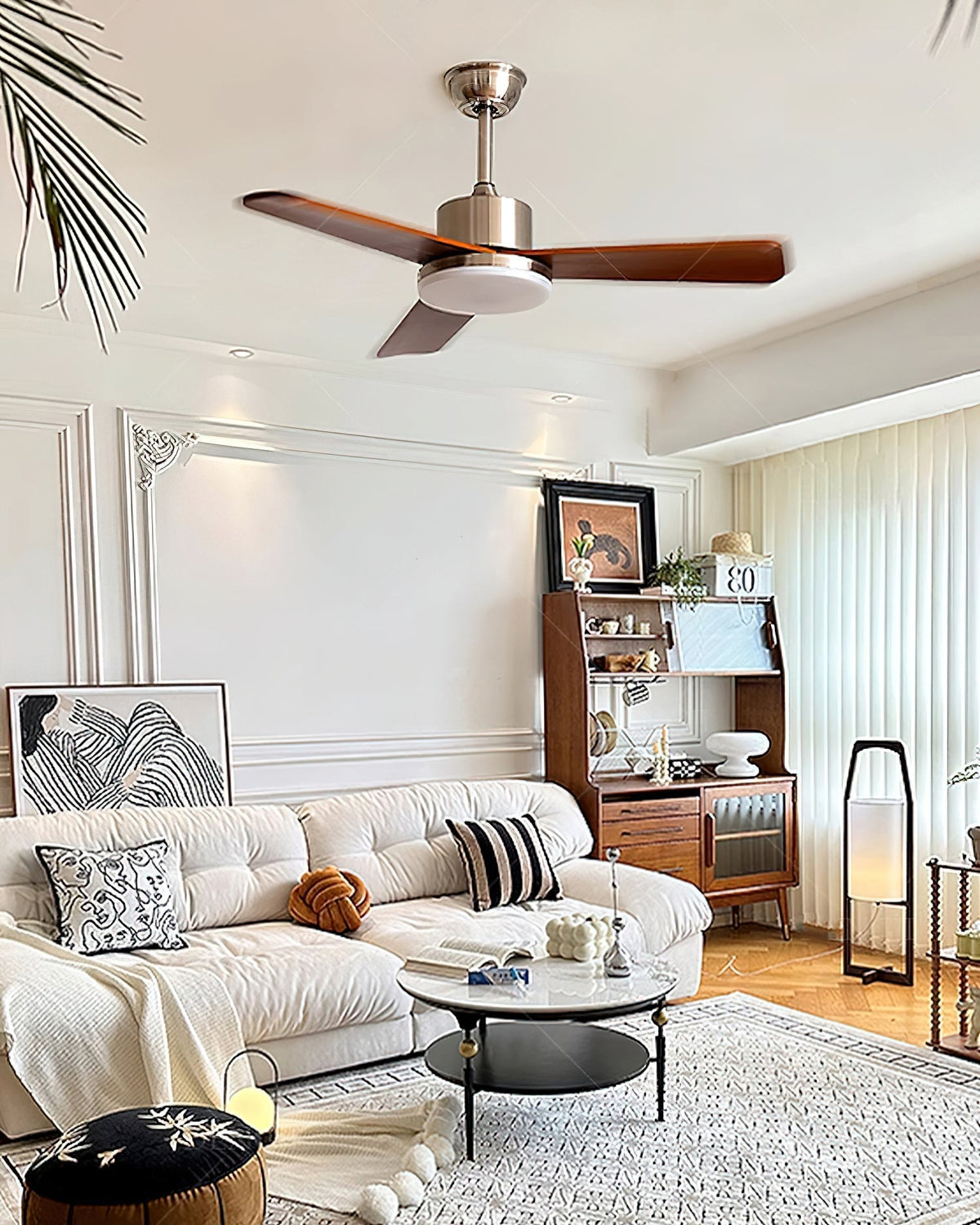 Mireaine-loftslampe med ventilator