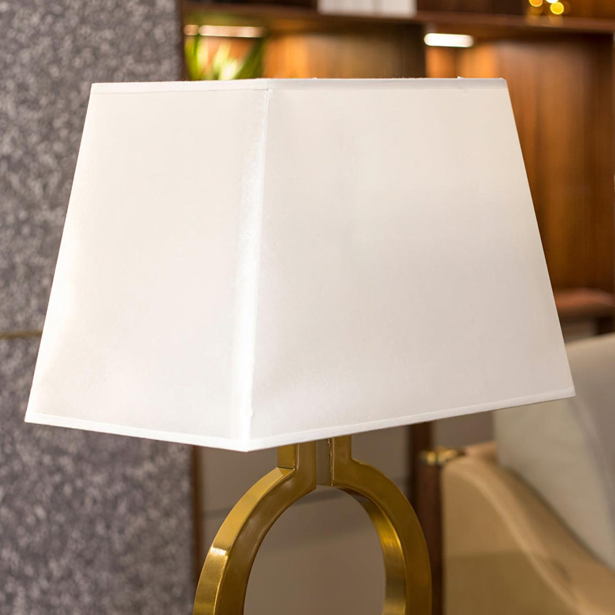 Lyrace hyggelig bordlampe i stof