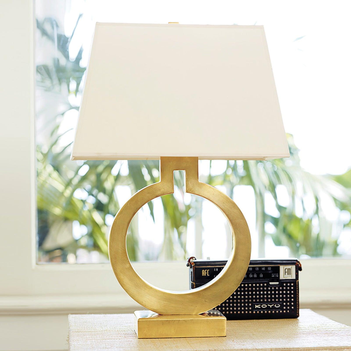 Lyrace hyggelig bordlampe i stof
